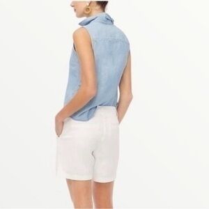 Carole Little white, 8 inch inseam shorts